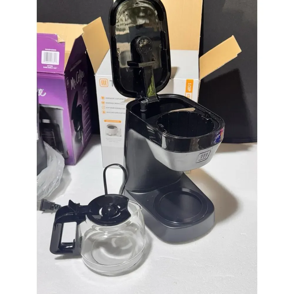 Set Of 2! Mr Coffee 5 Cup Mini Brew + Toastmaster 5 Cup Coffee Maker Set Used